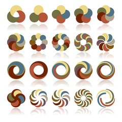 Abstract Circular Design Elements