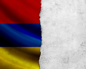 Grunge Armenia flag