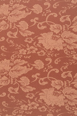 Floral brown wallpaper texture background