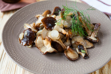 fried shiitake mushrooms