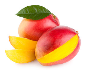 mango fruit isolated on white background