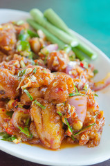 asian style cuisine , chicken dish