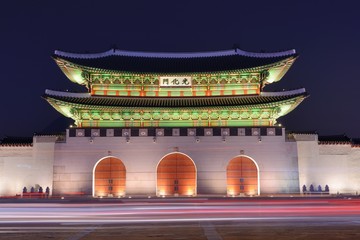 Gwanghwamun Gate in Seoul, South Korea