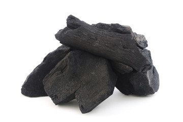 charcoal on white background