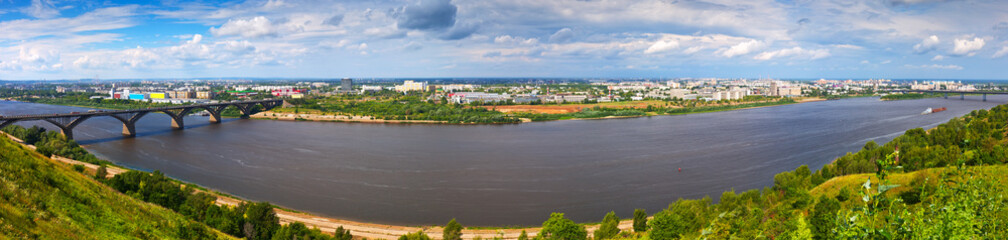 Fototapeta na wymiar Panorama of Nizhny Novgorod