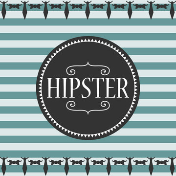 Stripey card design hipster style