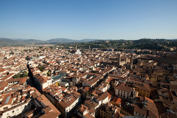 The view on Florence  from the dome Duomo
