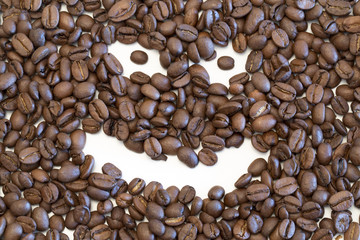 evil smiling coffee face