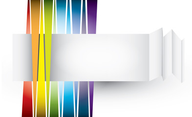 Abstract rainbow paper, web concept