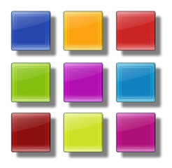 Web buttons- glossy square #21