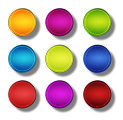 Web Buttons glossy- round #17