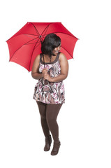 Woman Holding Umbrella