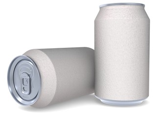 Two white cans