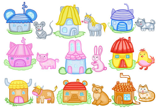 animals and their houses