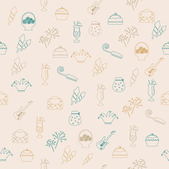 Party seamless pattern