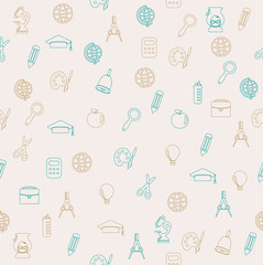 School seamless pattern 3