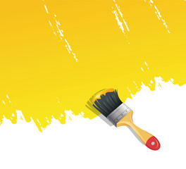 Background with paint brush
