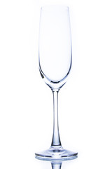 Empty wine glass. isolated on a white background