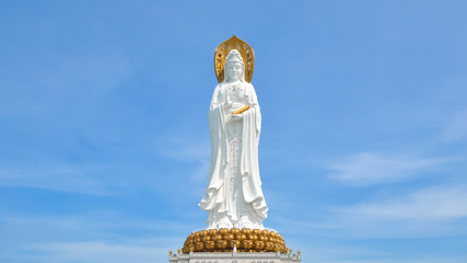 Front view of the largest Guanyin Statue in the world