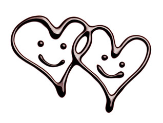 chocolate heart love valentine day