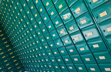 Post office mail boxes