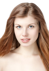 Fototapeta premium Beautiful young woman smile