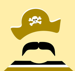 pirate with large mustache
