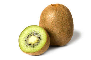 Green cutout fruit kiwi