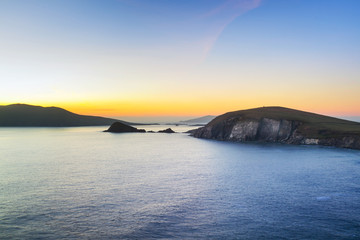 Dunquin bay in Co. Kerry at sunset, Ireland