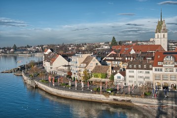 Obraz premium Beautiful medieval architecture in Friedrichshafen - Germany