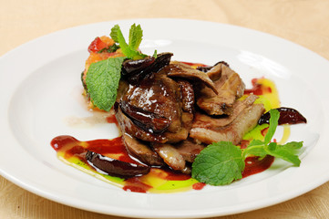 Roasted goose