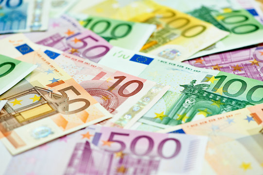 European currency money euro