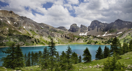 Image of Lac D'Allos .Alpes-de-Haute-Prov ence in France.