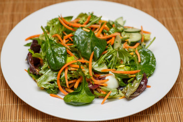 Spinach Salad with Dressing
