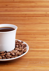 Coffee as a background. Concept and idea