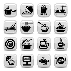 food vector icon set