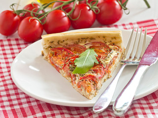 Quiche aus Tomaten