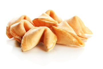 Fortune cookies, isolated on white