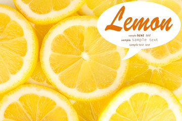 Lemon slices background