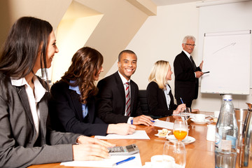 Teambesprechung mir dem Chef