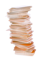 Business cards, isolated on white