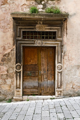 Fototapeta na wymiar Sibenik. Wooden Door