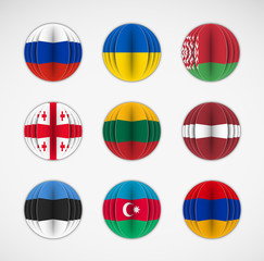 Set of flags