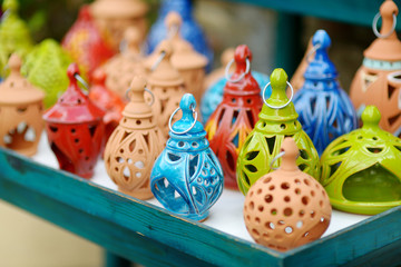 Greek ceramic lanterns © MNStudio