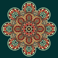 Ornate floral texture with ornaments and curls