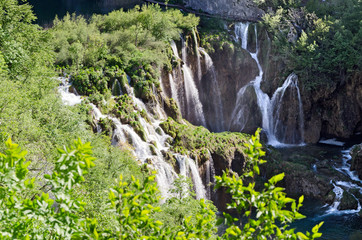 Plitvice. View of the Waterfalls