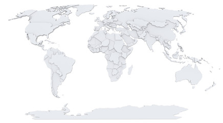 Bump map of World