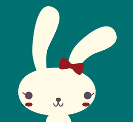 Cute Rabbit - Vector File EPS10