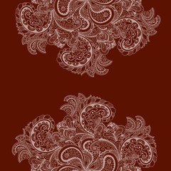 Obraz na płótnie Canvas Vector vintage floral pattern
