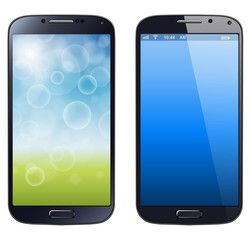 Smartphone, mobile phone isolated